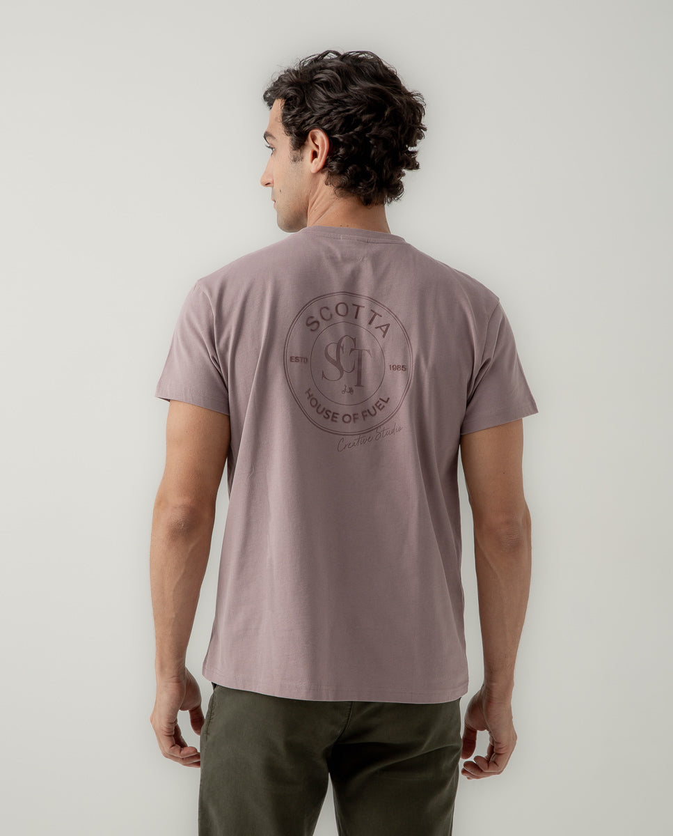 Camiseta SCT house of fuel burdeos claro | SCOTTA