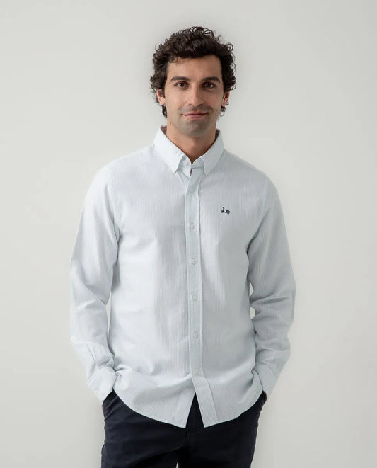 Camisa stripes soft celeste | SCOTTA