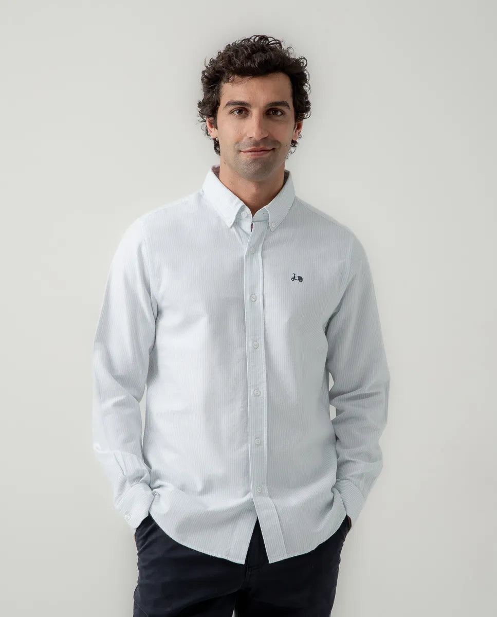 Camisa stripes soft celeste | SCOTTA