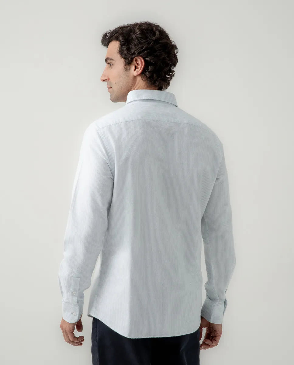 Camisa stripes soft celeste | SCOTTA