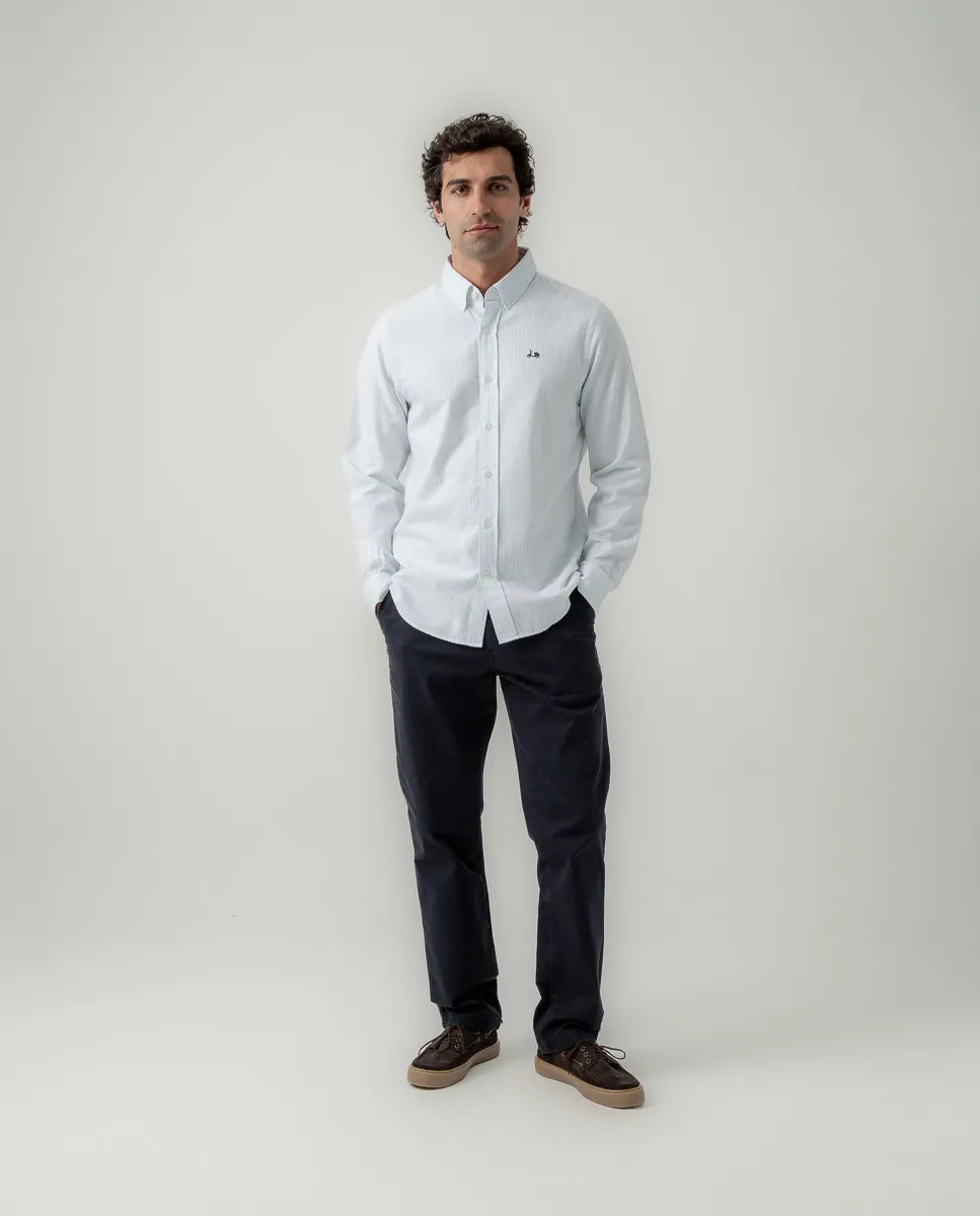 Camisa stripes soft celeste | SCOTTA