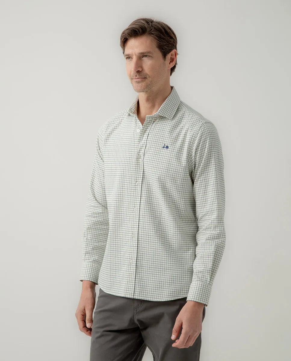Camisa classic viyela verde | SCOTTA
