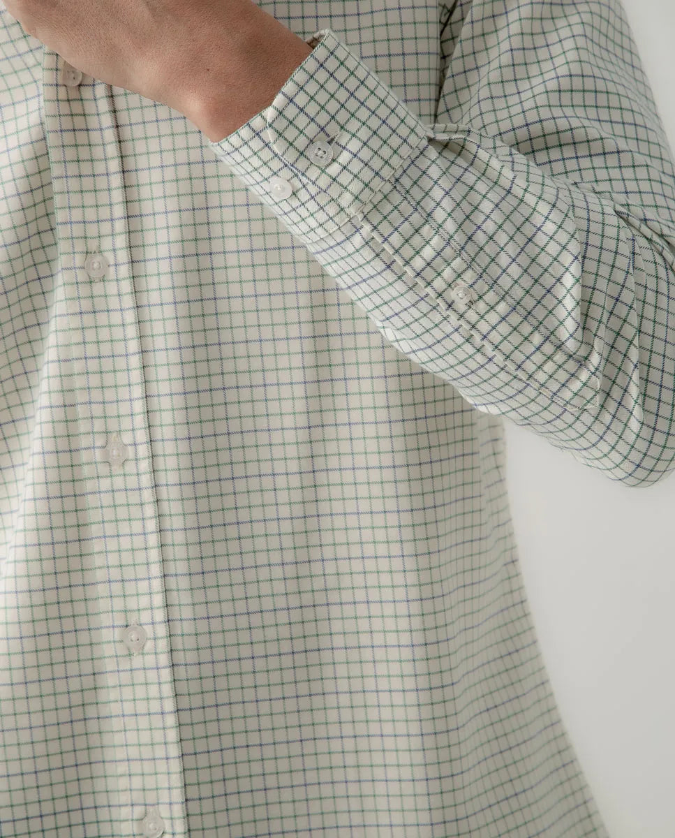 Camisa classic viyela verde | SCOTTA