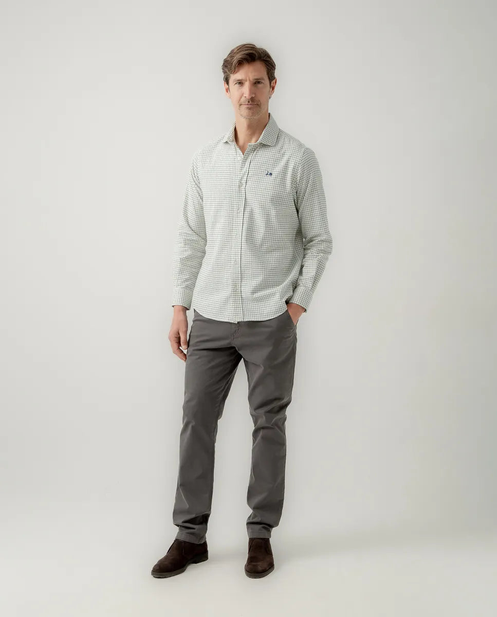 Camisa classic viyela verde | SCOTTA