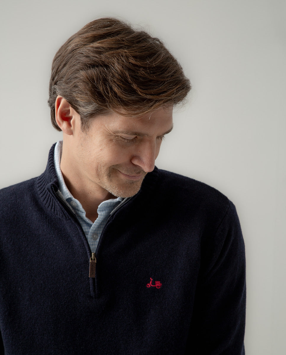 Jersey zip marino | SCOTTA