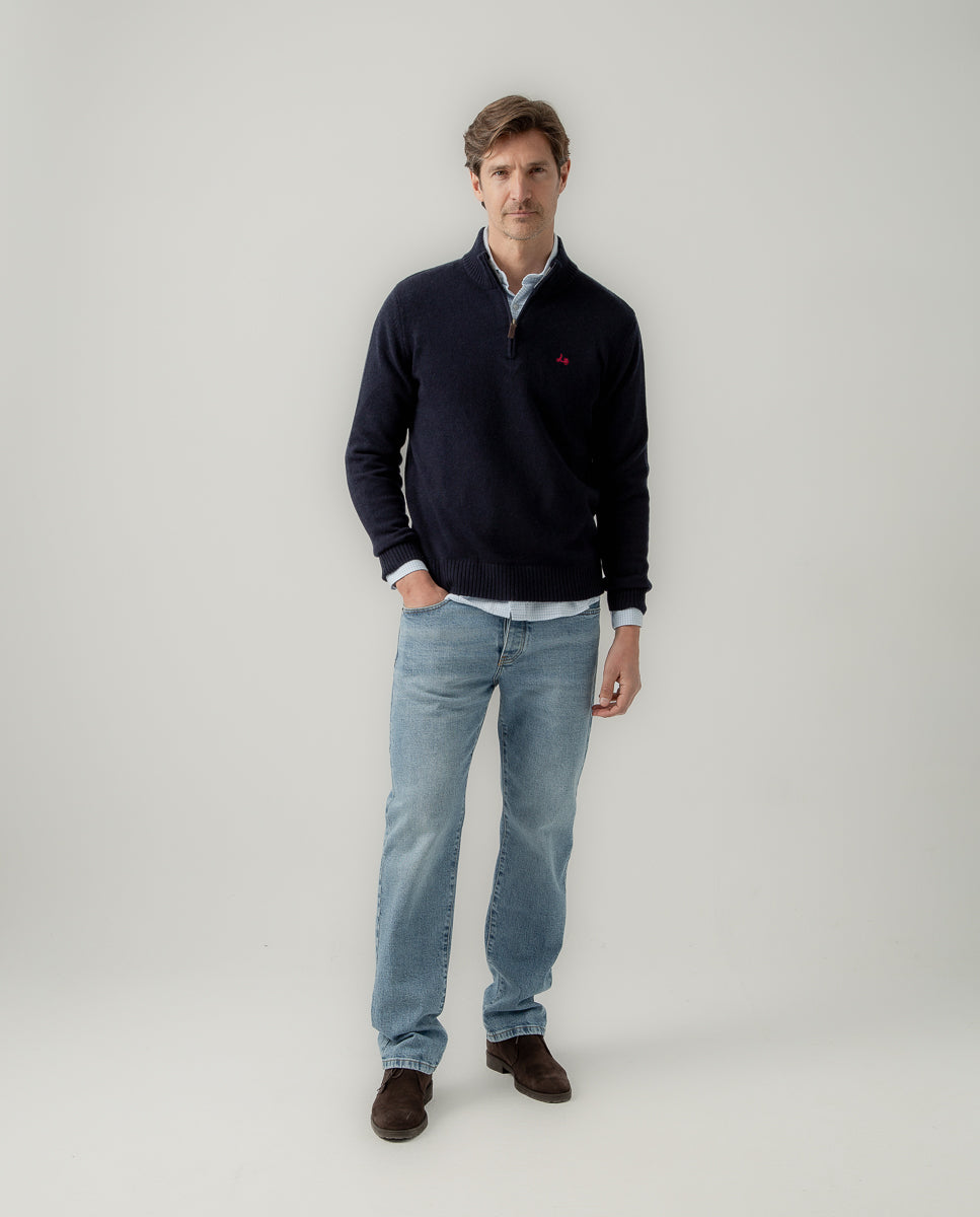 Jersey zip marino | SCOTTA