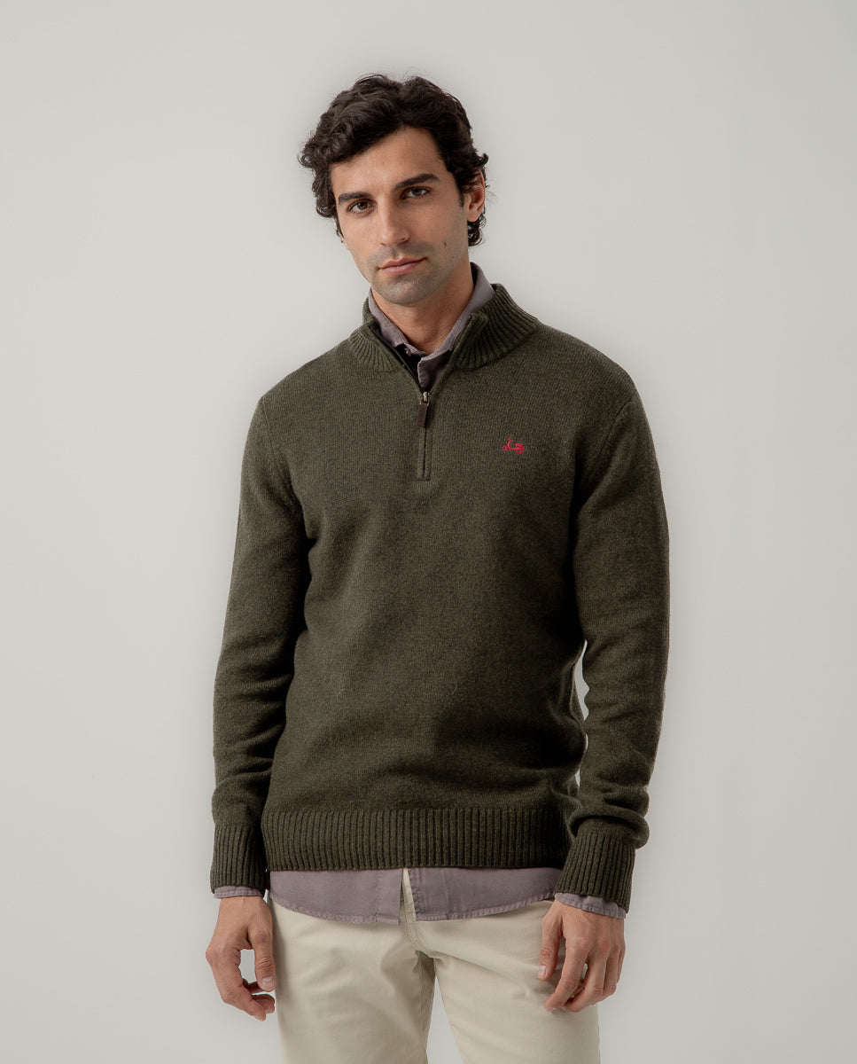 Jersey zip khaki | SCOTTA