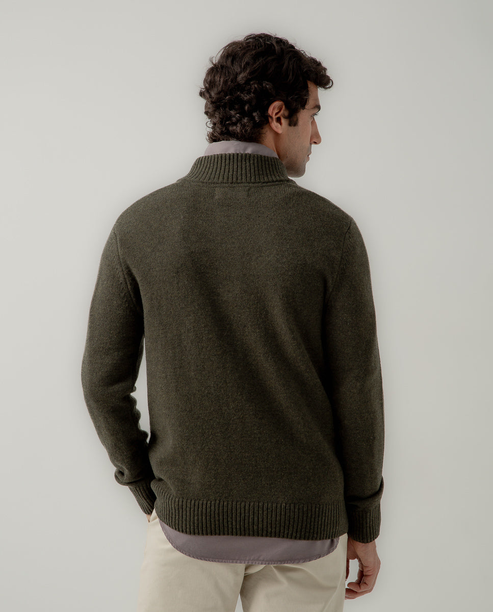 Jersey zip khaki | SCOTTA