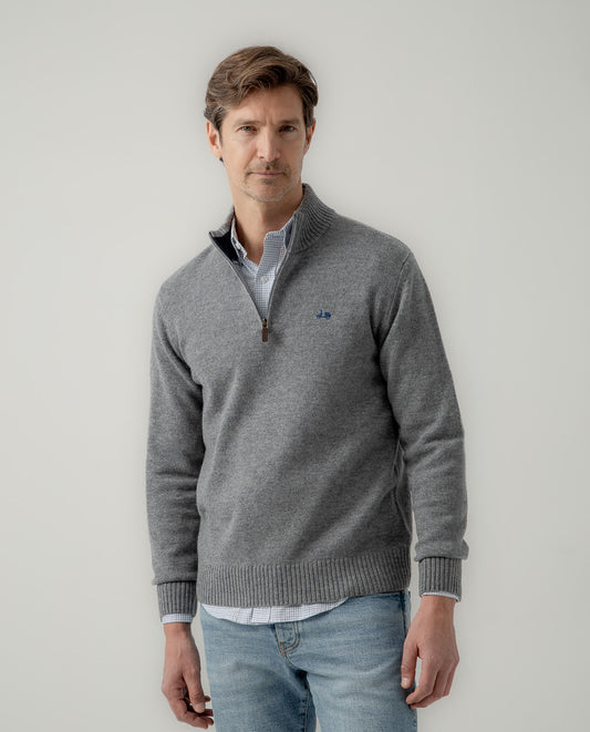 Jersey zip gris | SCOTTA