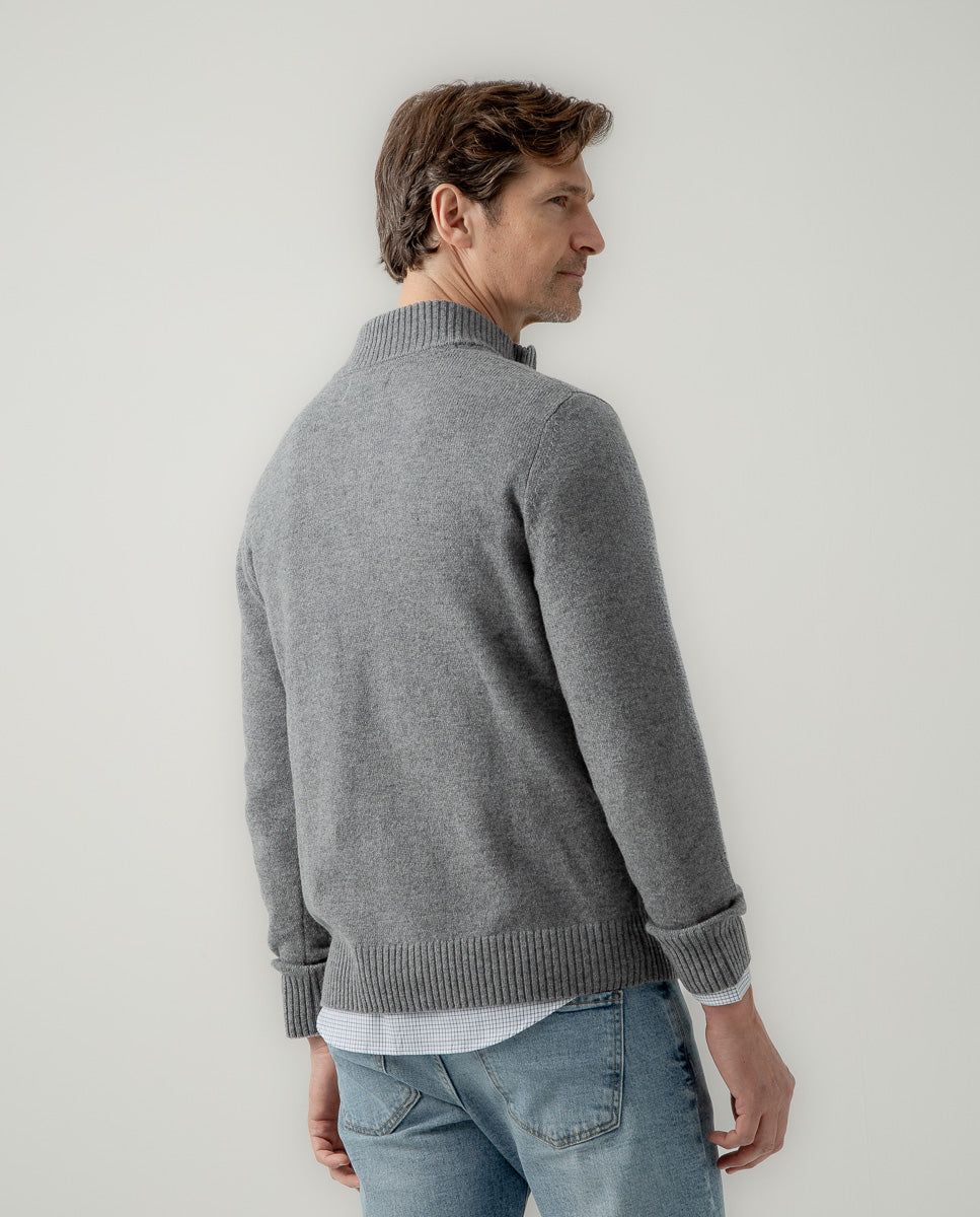 Jersey zip gris | SCOTTA