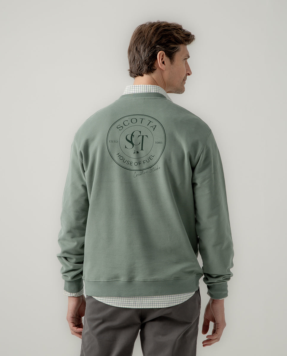 Sudadera SCT house of fuel khaki | SCOTTA