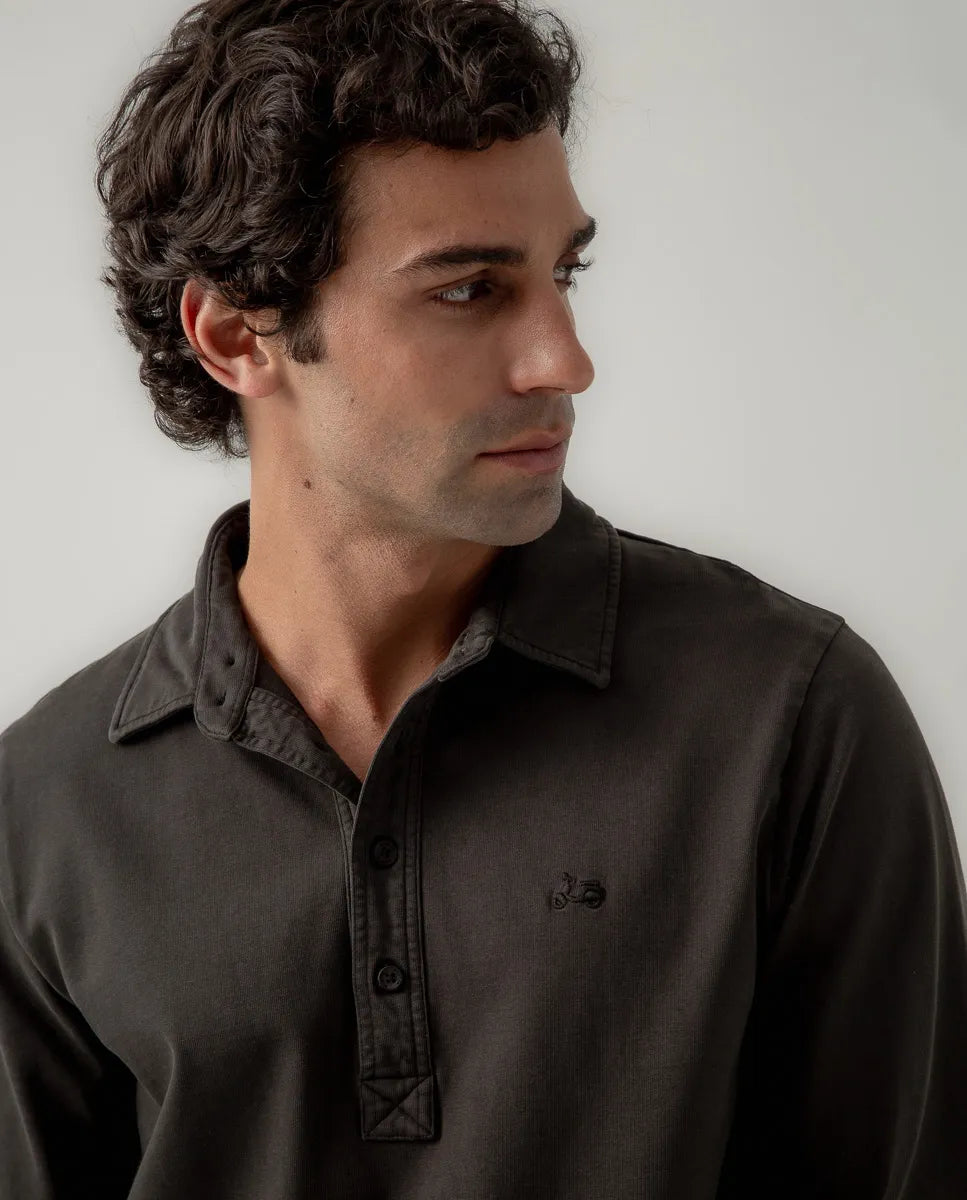 Polo rugby brother gris oscuro | SCOTTA