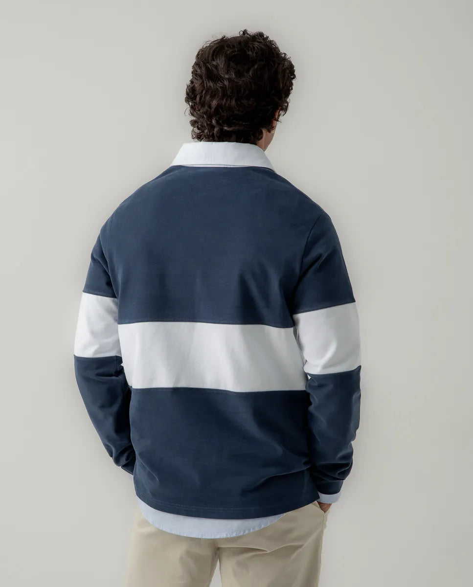 Polo rugby circle Scotta 1985 marino | SCOTTA