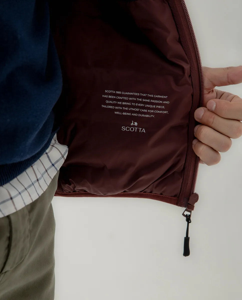 Chaqueta classic acolchado burdeos | SCOTTA