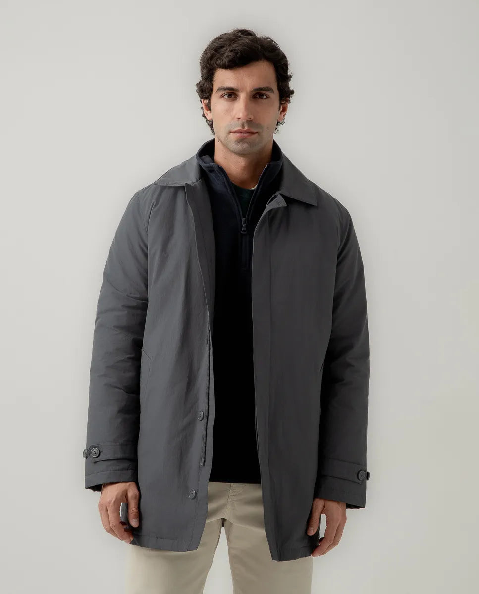 Parka buttons gris oscuro | SCOTTA