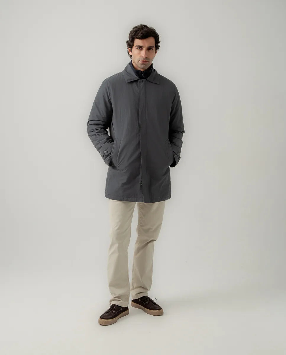 Parka buttons gris oscuro | SCOTTA