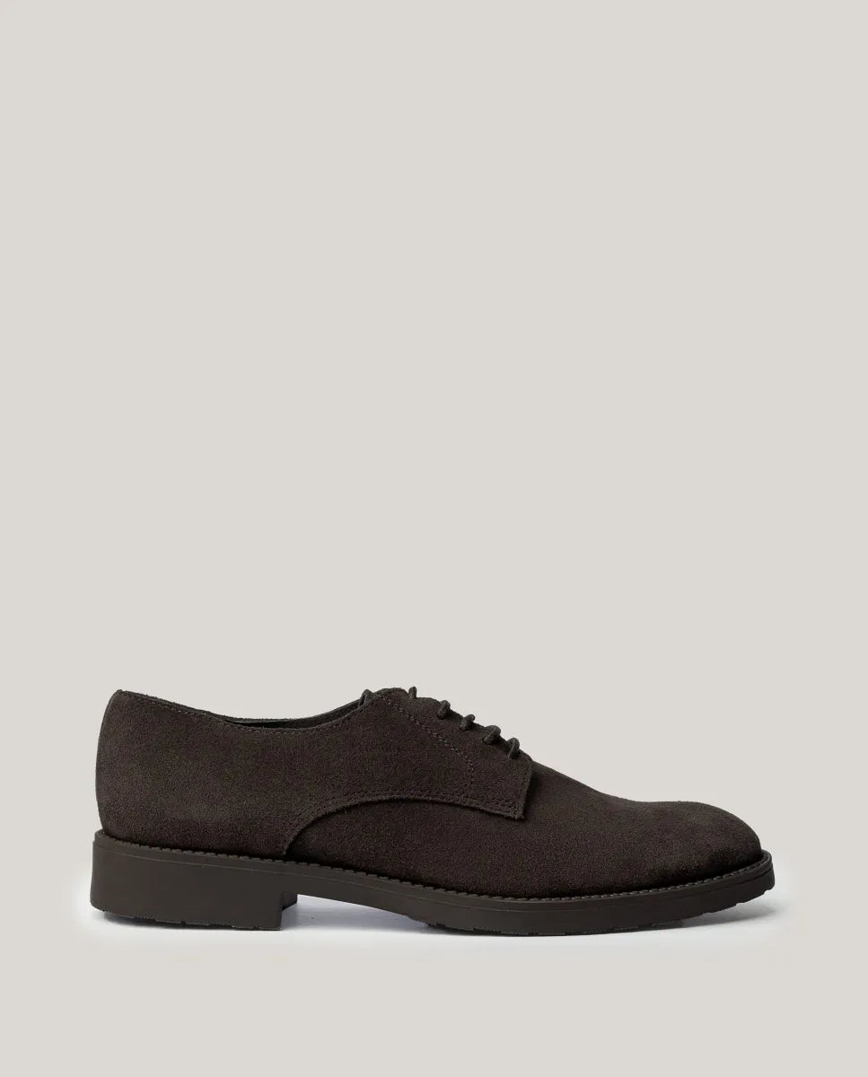 Zapato blucher ante marrón oscuro | SCOTTA