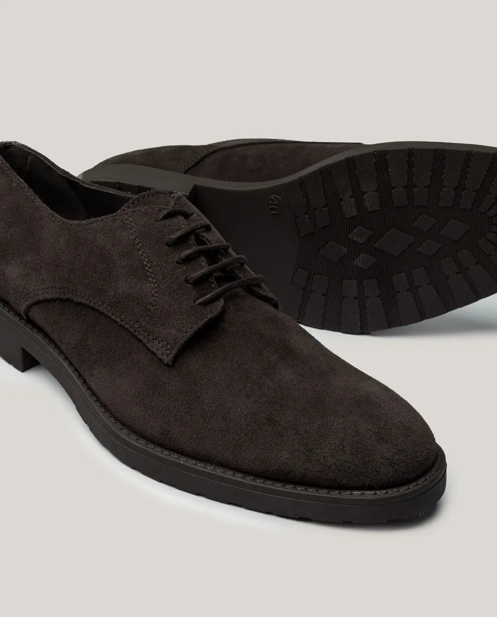 Zapato blucher ante marrón oscuro | SCOTTA