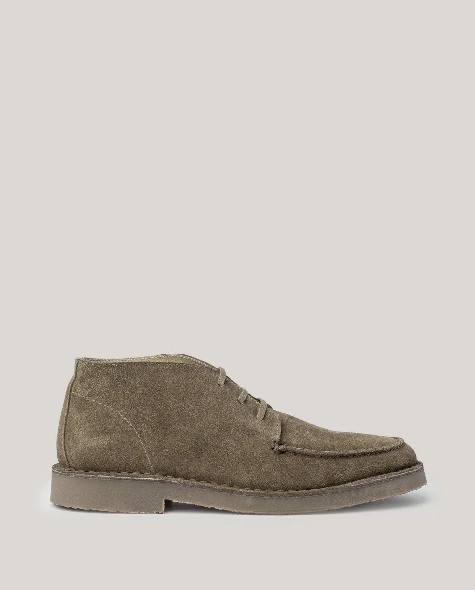 Zapato abotinado serraje marrón | SCOTTA