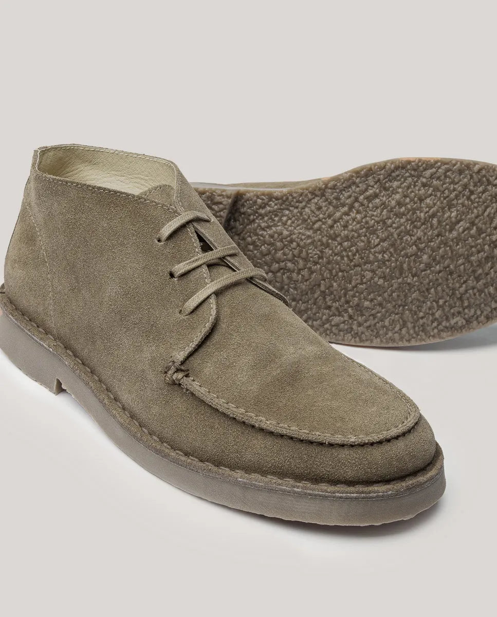 Zapato abotinado serraje marrón | SCOTTA