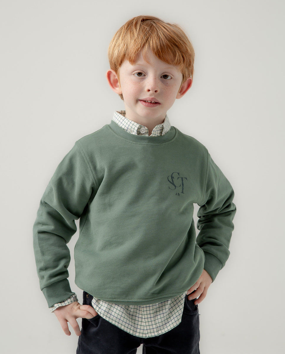 Sudadera niño SCT house of fuel khaki | SCOTTA