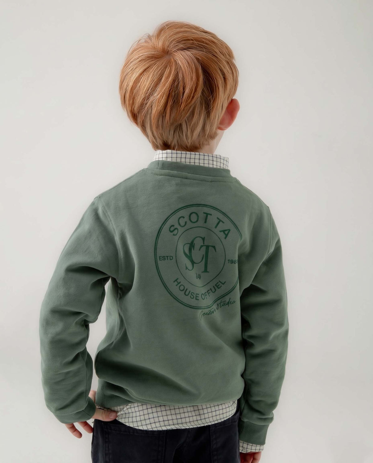 Sudadera niño SCT house of fuel khaki | SCOTTA
