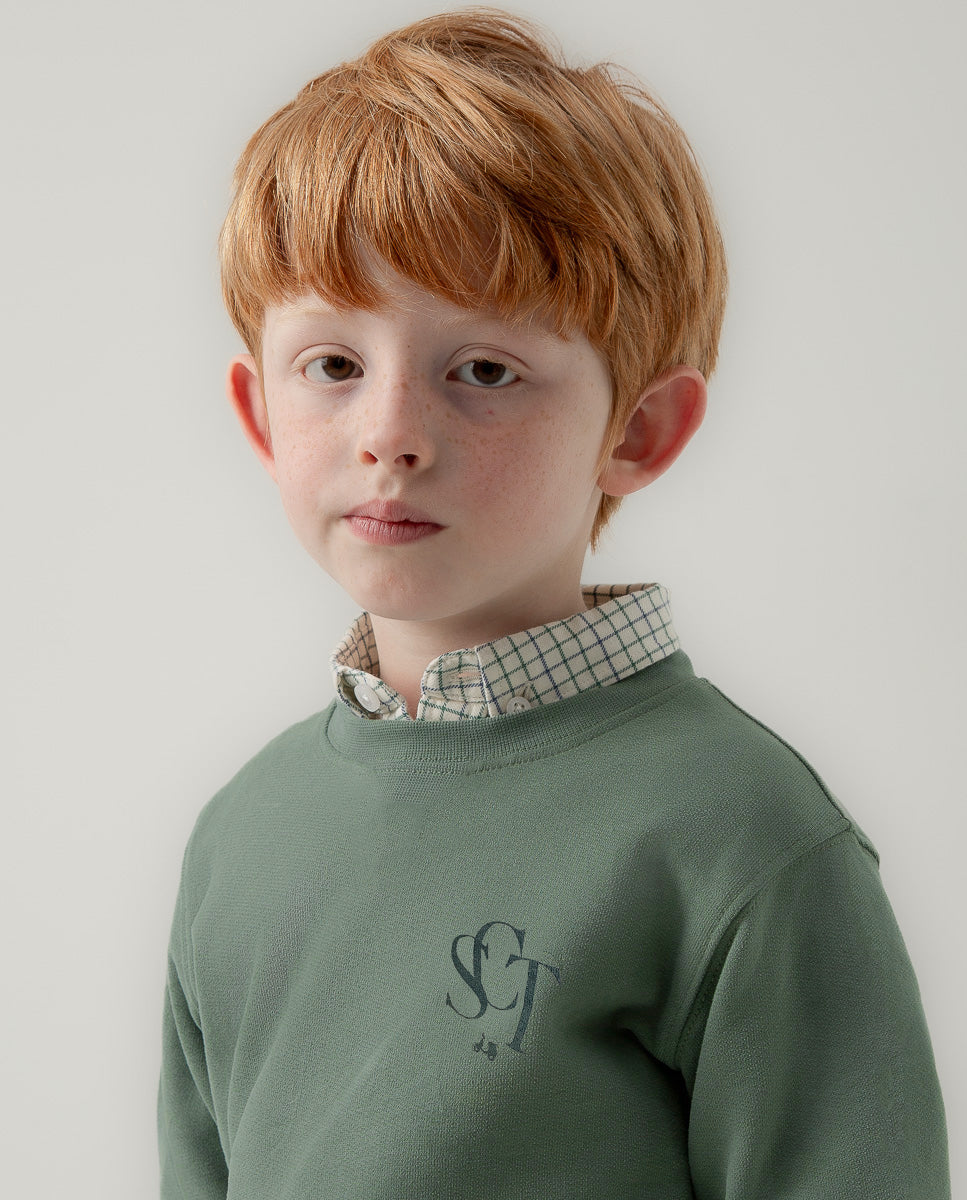 Sudadera niño SCT house of fuel khaki | SCOTTA