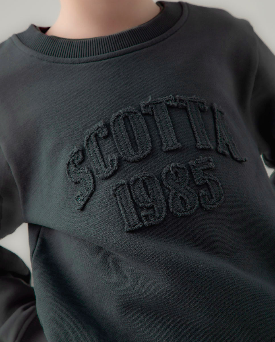 Sudadera niño Scotta 1985 azul grisáceo | SCOTTA