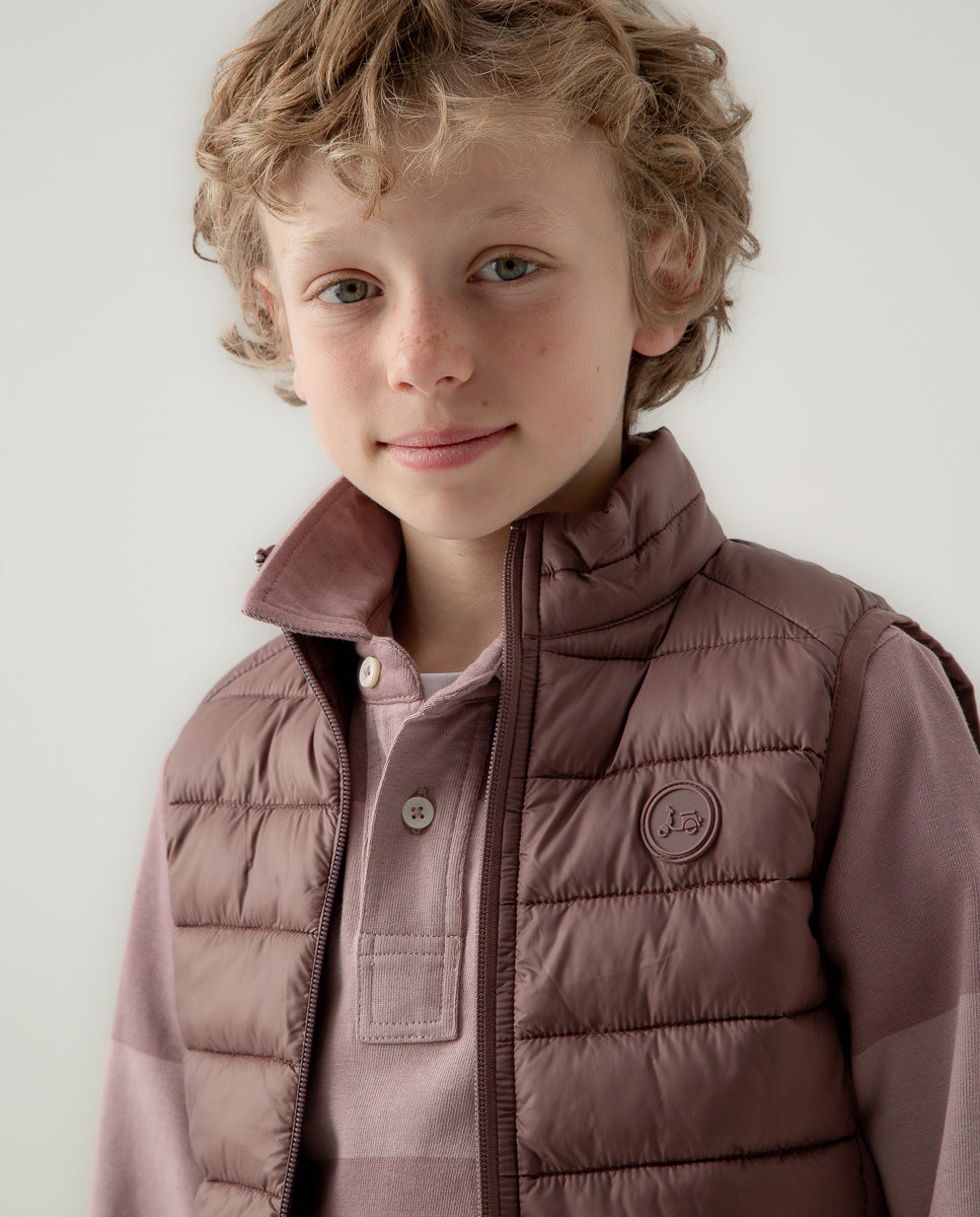 Chaleco niño acolchado rosa | SCOTTA