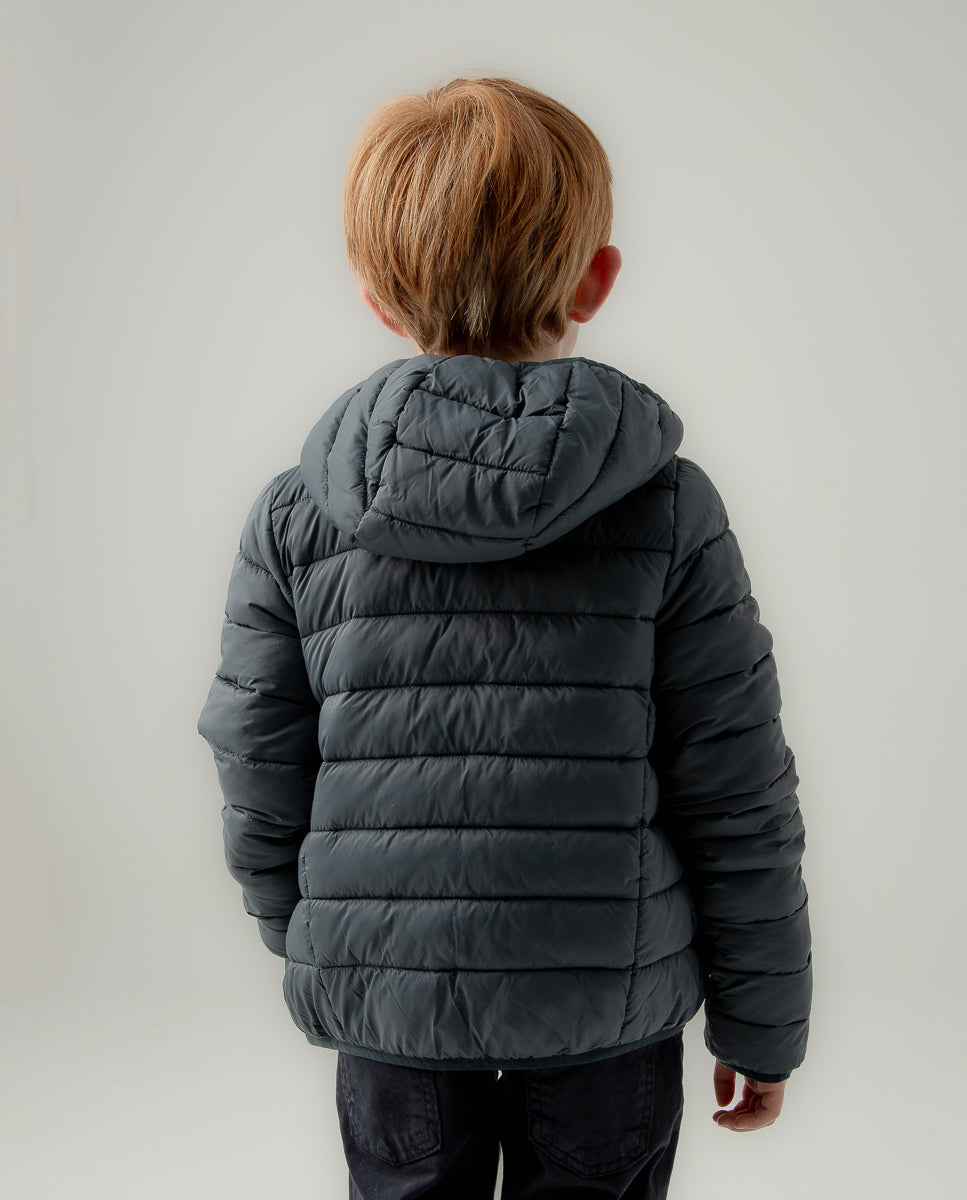 Chaqueta niño hood acolchado azul | SCOTTA