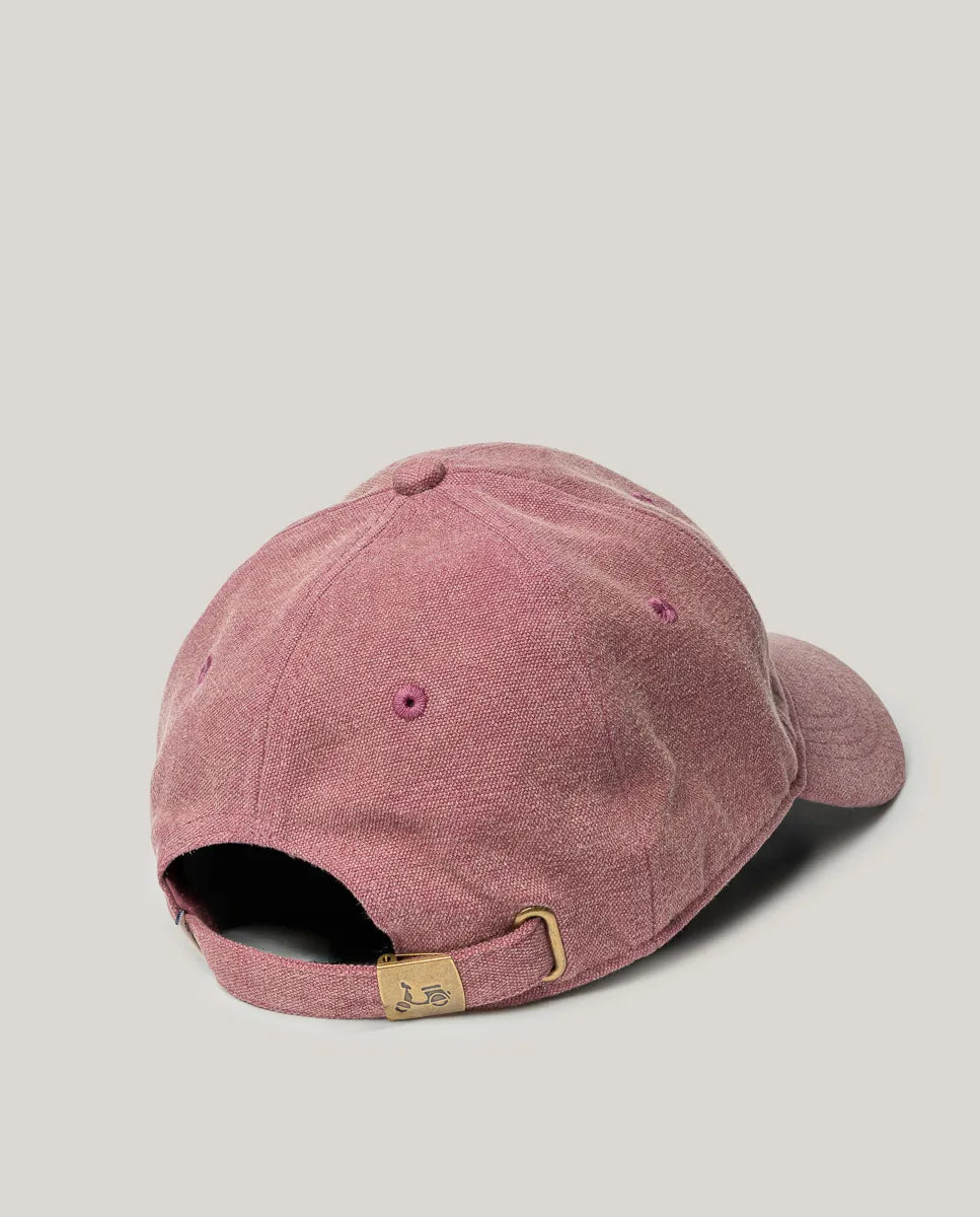 Gorra efecto lavado moto burdeos | SCOTTA