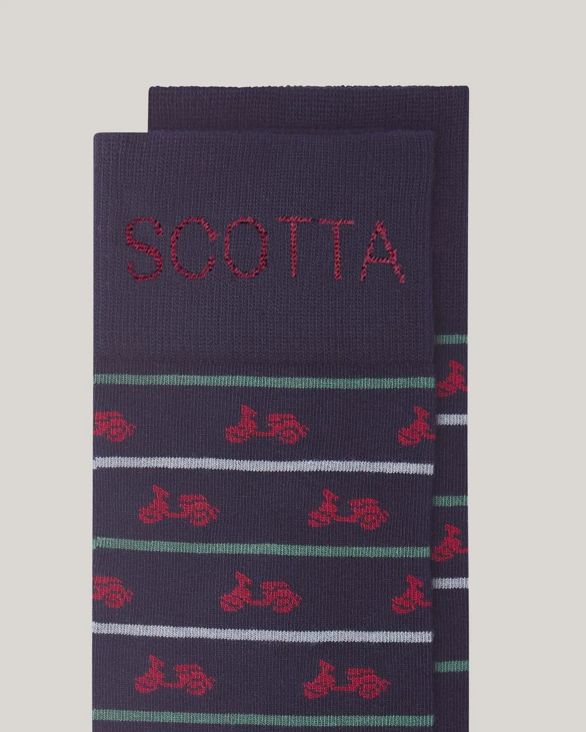 Calcetines cortos rayas marino