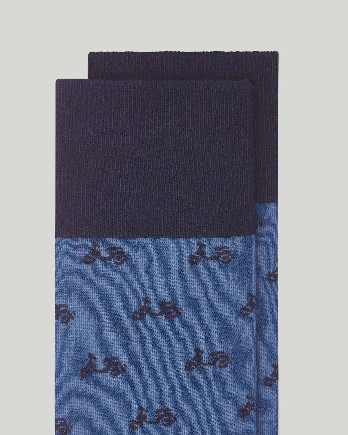 Calcetines cortos logo orgánico azul | SCOTTA