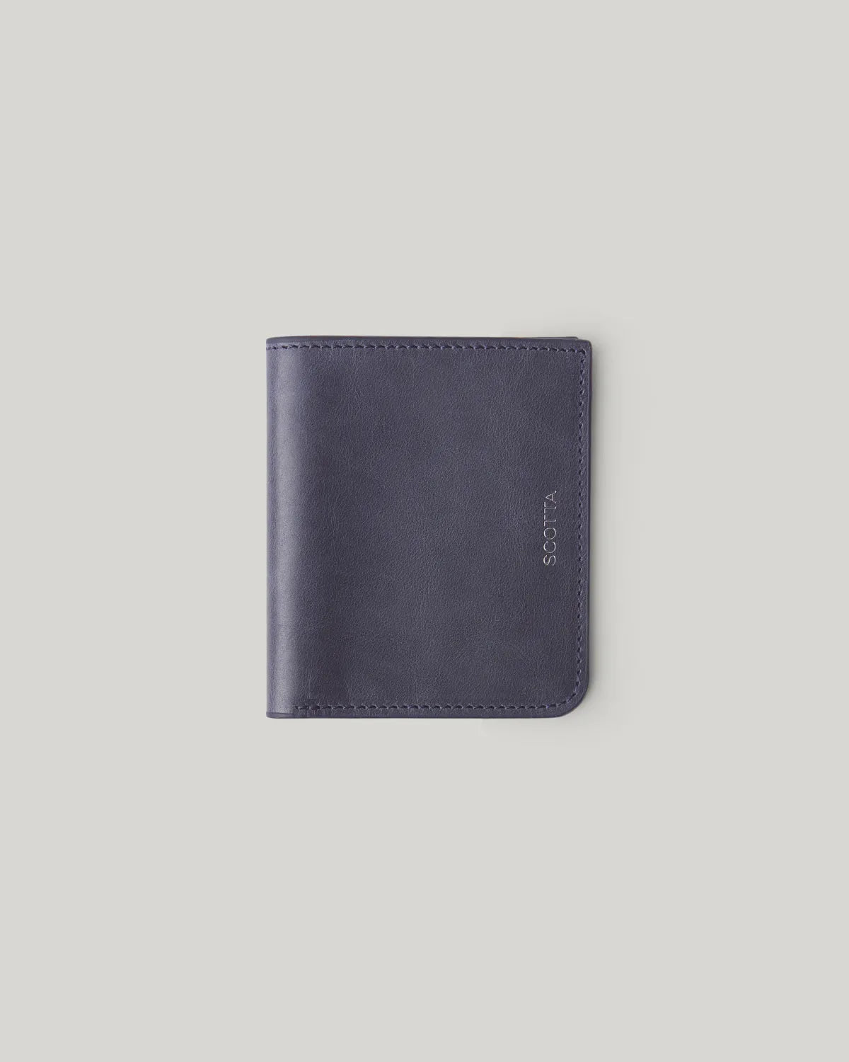 Cartera piel mate marino