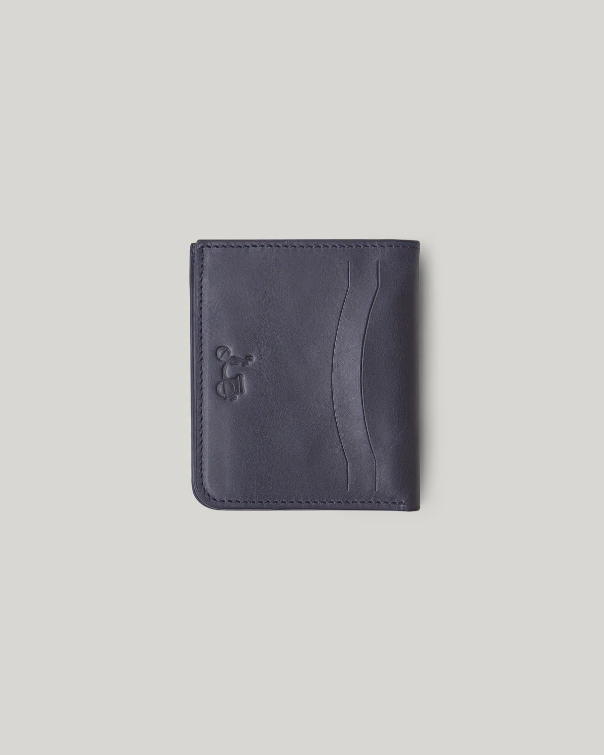 Cartera piel mate marino