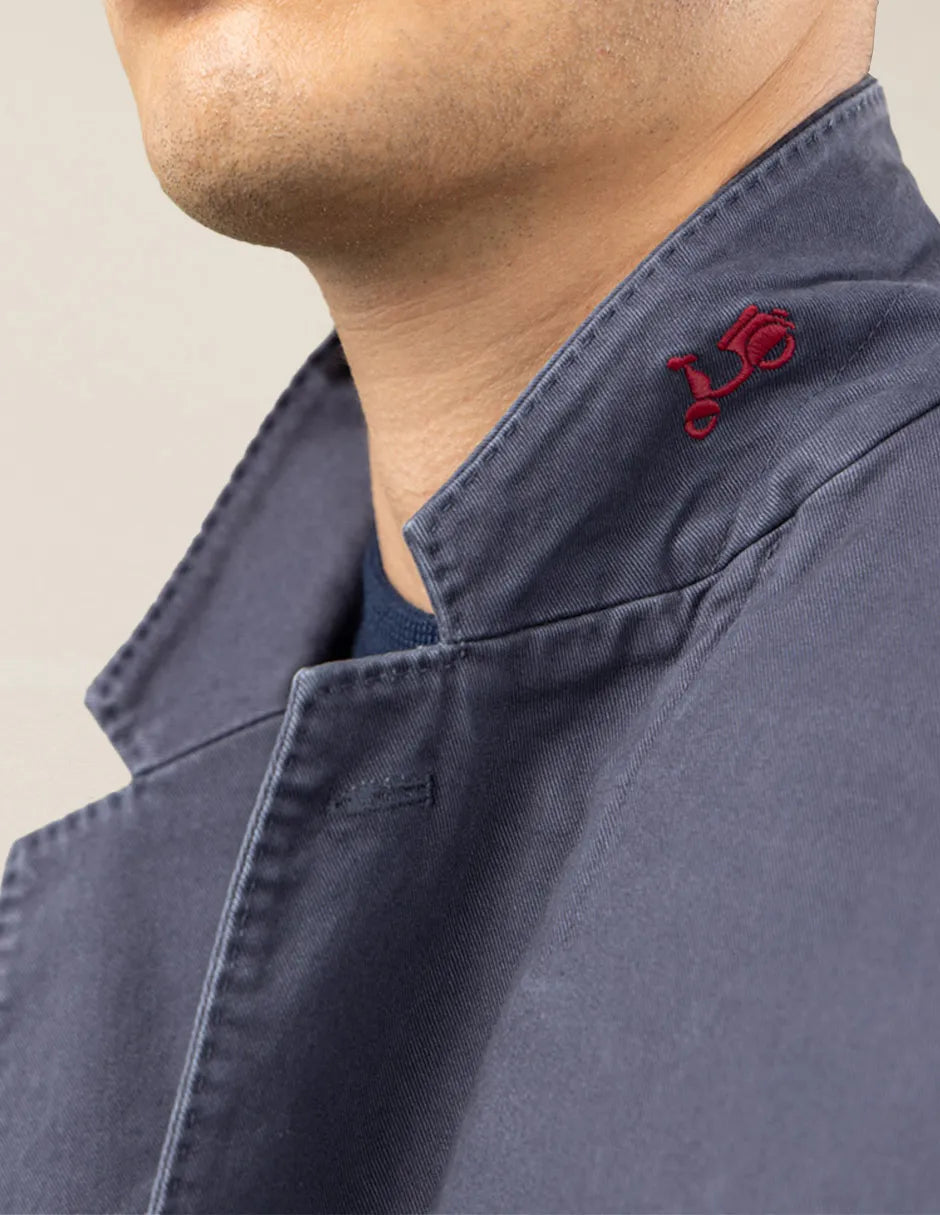 Blazer de sarja azul marinho