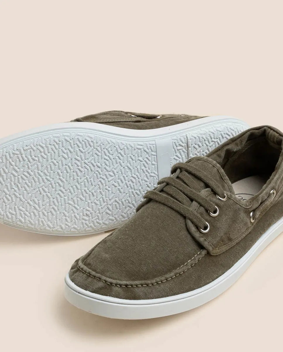 Náutico lavado sostenible khaki