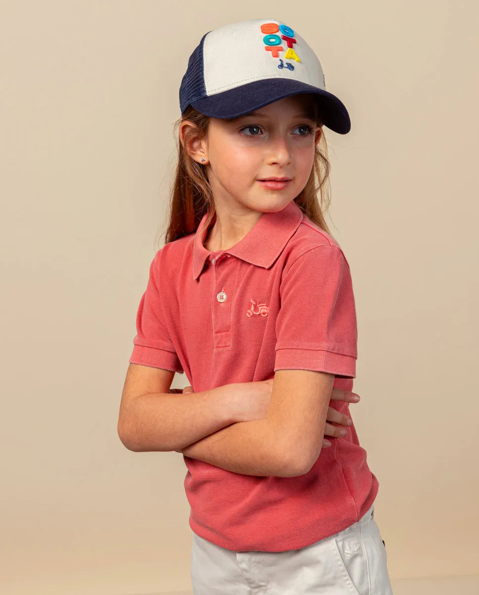 Polo niño garment terracota