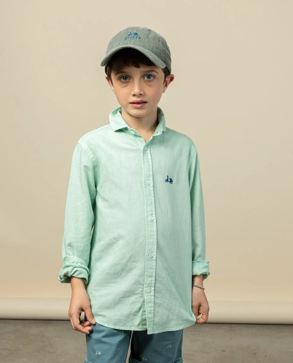 Camisa niño lissome li-co verde agua