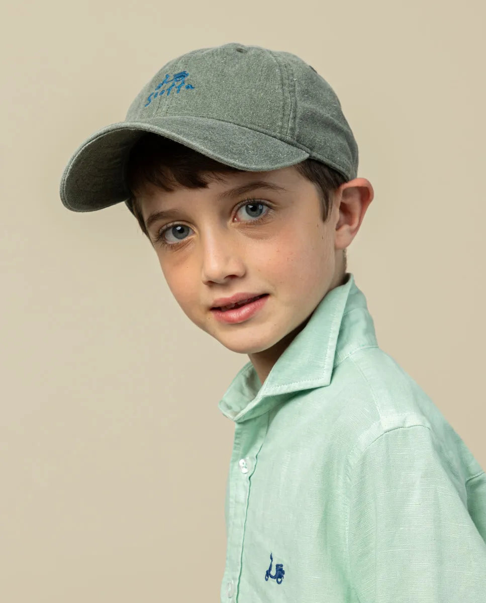 Camisa infantil Lissome Li-Co verde água