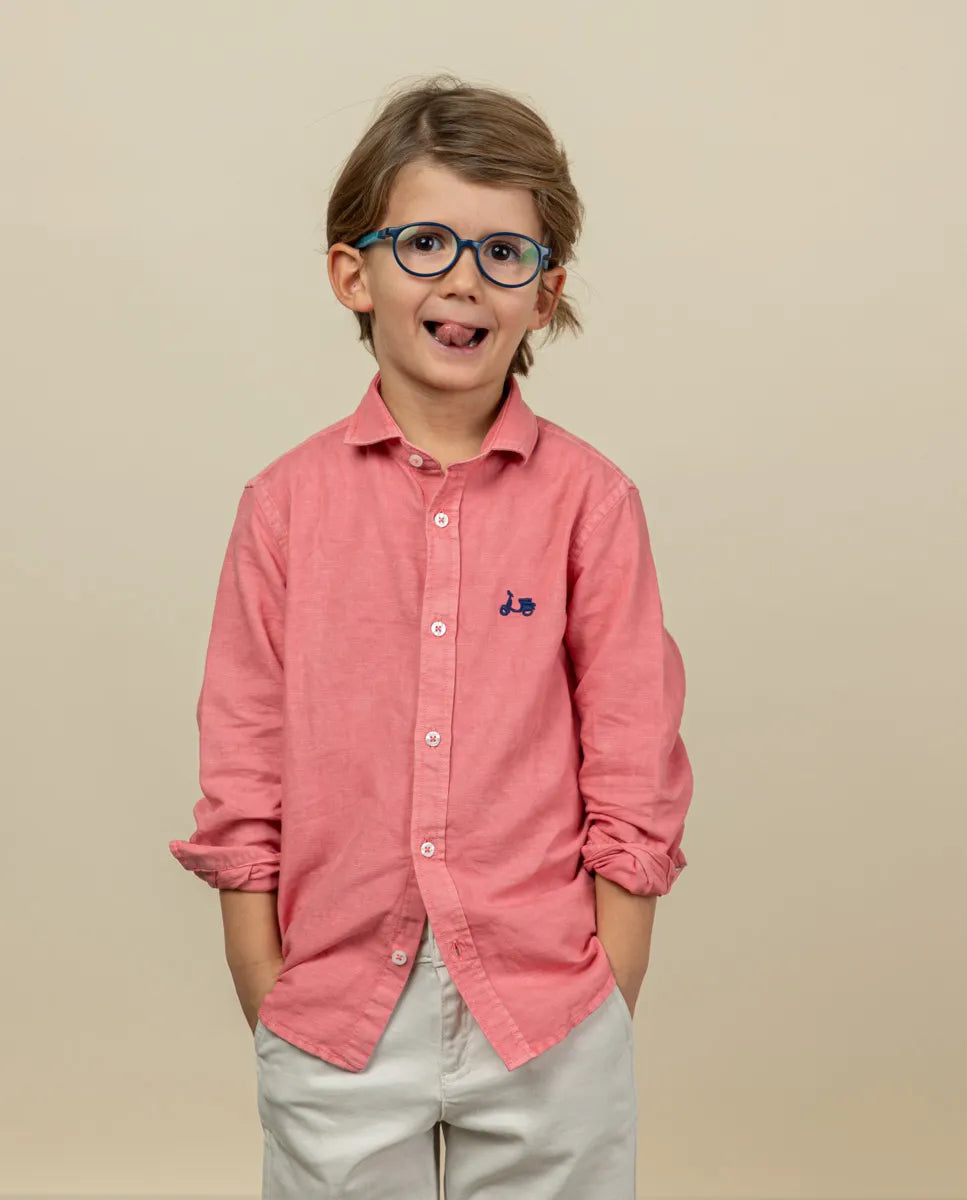 Camisa Lissome Li-Co Raspberry para meninos