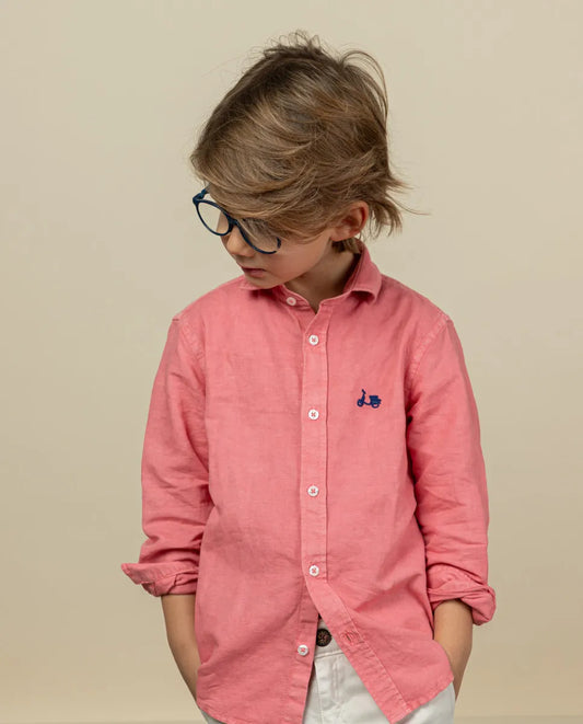 Camisa niño lissome li-co frambuesa