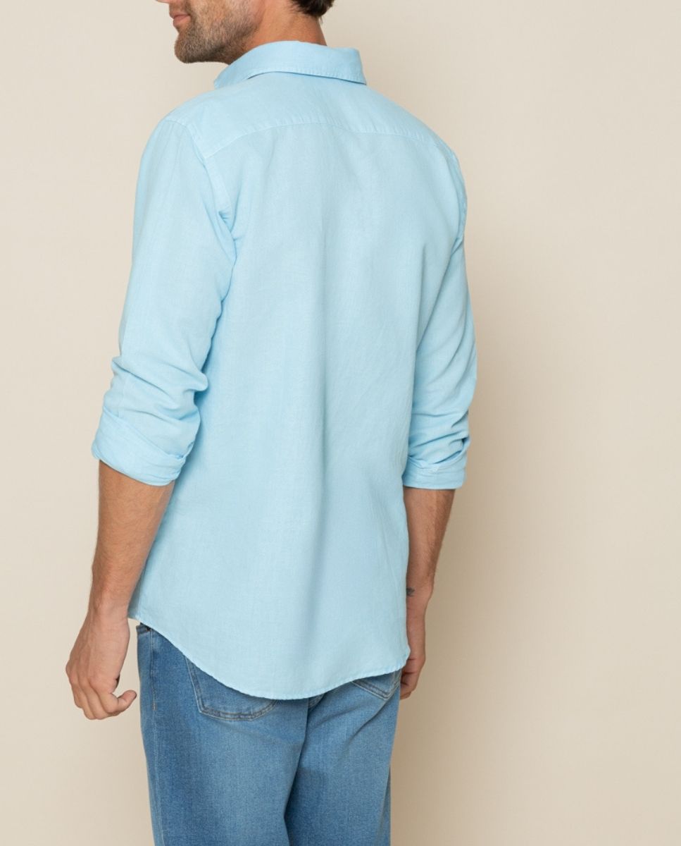 Camisa polera li-co celeste | SCOTTA