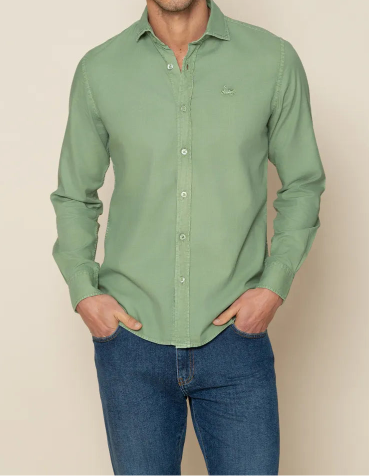 Camisa estructura khaki