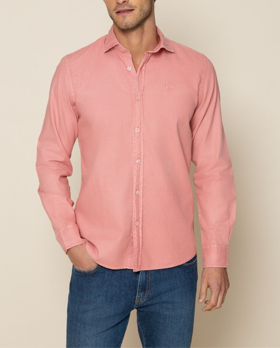 Camisa estructura burdeos | SCOTTA