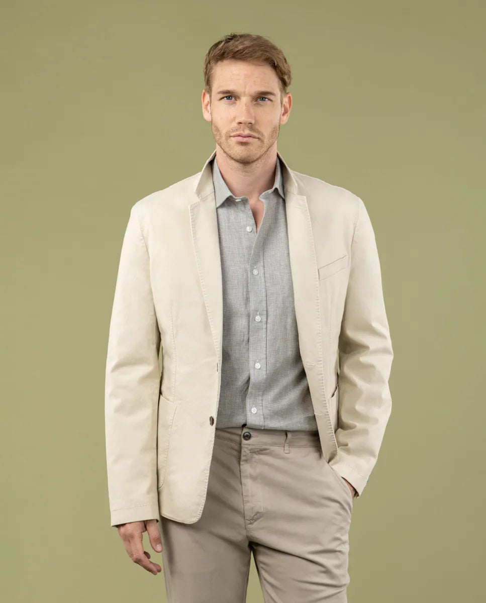 Blazer twill beige