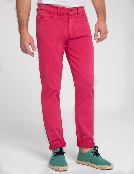 Pantalon 5 bolsillos frambuesa | SCOTTA