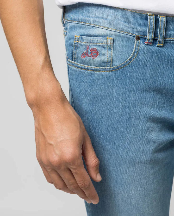 Pantalon denim claro