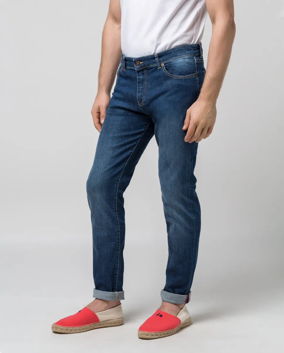 Pantalon denim medio