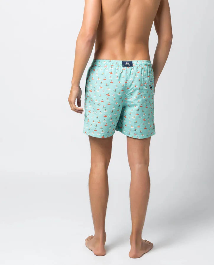 Traje de baño surfing menta
